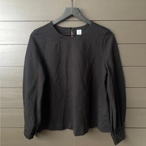 Chic Black Long Sleeve Women's Blouse